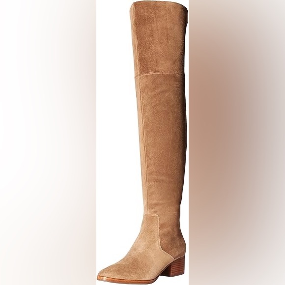 Via Spiga Ophira stone suede over the knee boots 5.5/36 - Picture 2 of 7